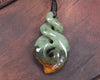 Flower Jade Koru Twist Pounamu - NZ Greenstone
