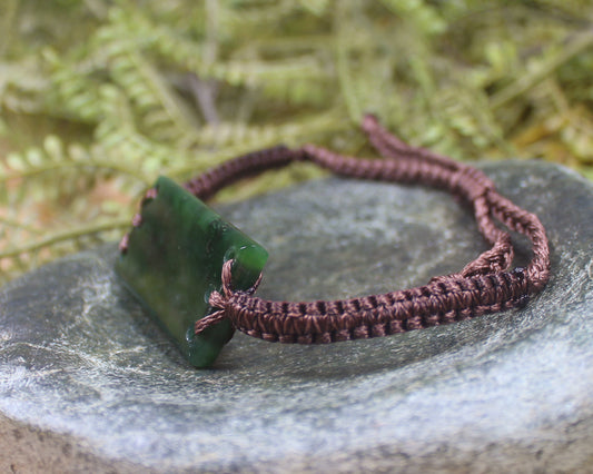 Kawakawa Pounamu cord bracelet