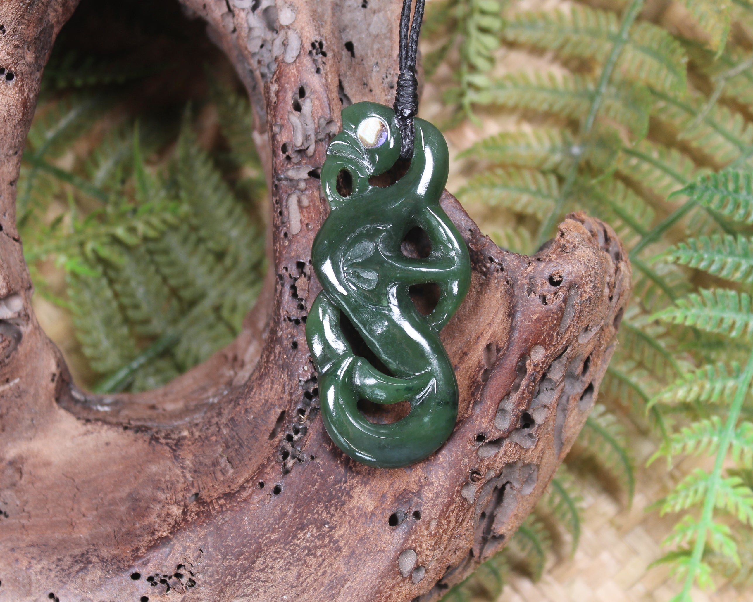 Manaia carved from Kawakawa Pounamu - NZ Greenstone