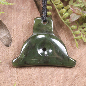 Rimu Pounamu Dog Whistle Pendant - NZ Greenstone