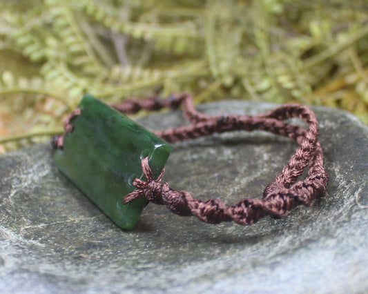 Kawakawa Pounamu cord bracelet