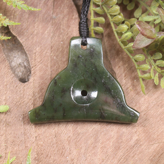 Rimu Pounamu Dog Whistle Pendant - NZ Greenstone