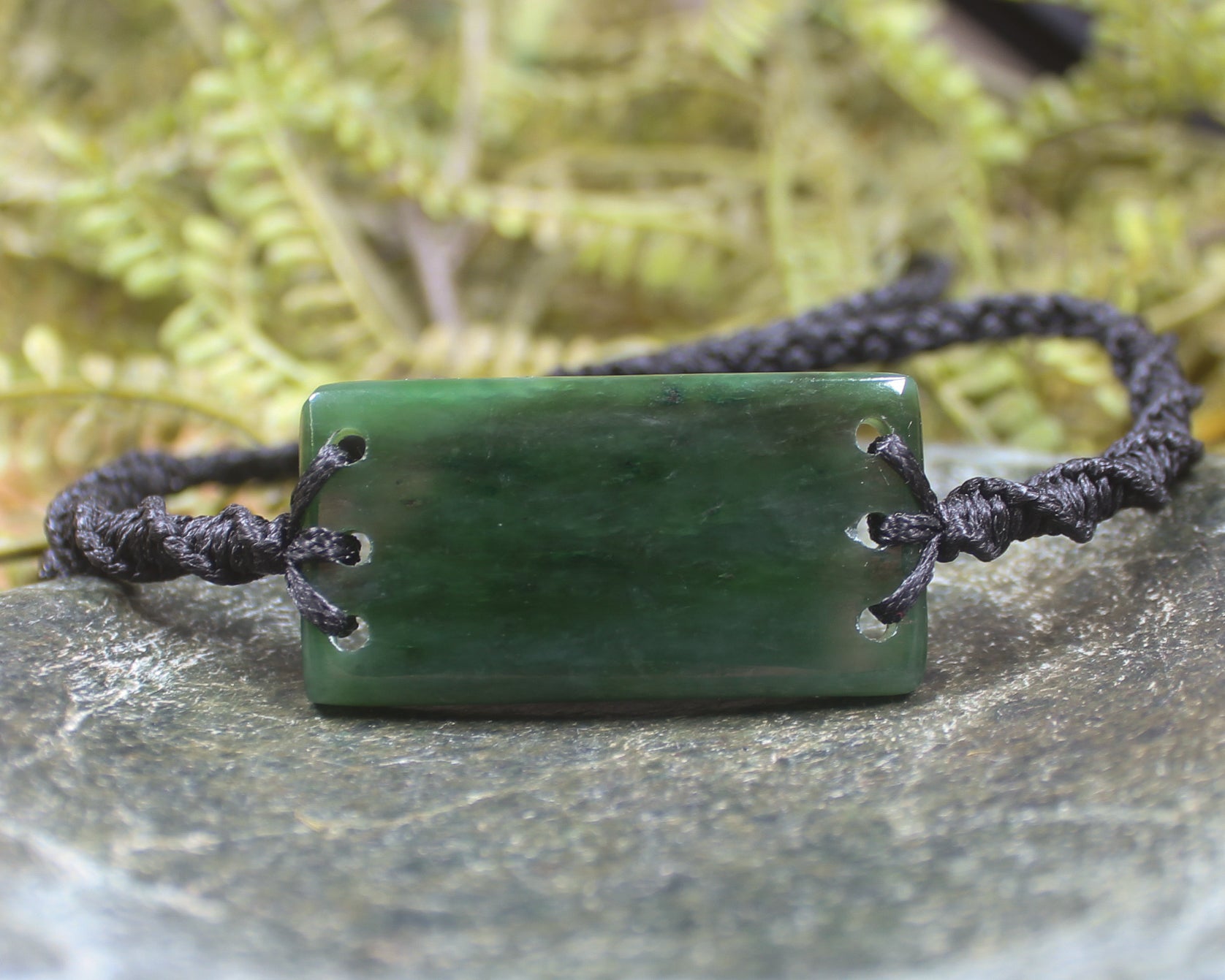 Kawakawa Pounamu cord bracelet