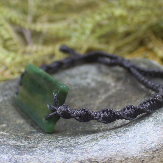 Kawakawa Pounamu cord bracelet
