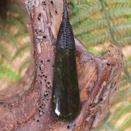 Rimu Pounamu Roimata Pendant - NZ Greenstone