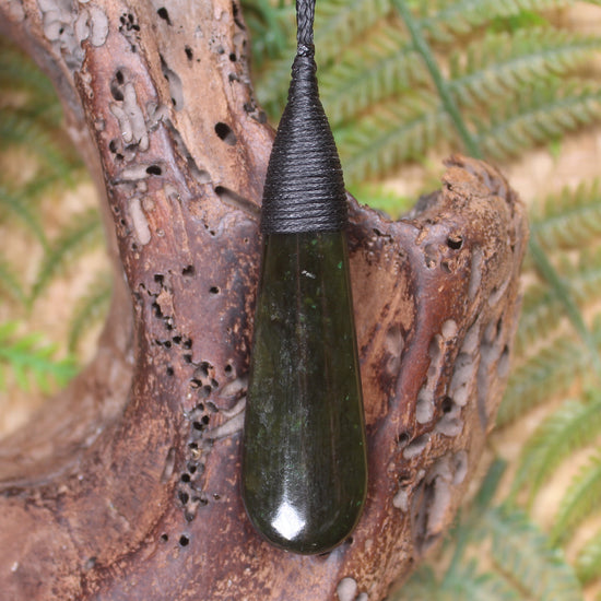 Rimu Pounamu Roimata Pendant - NZ Greenstone