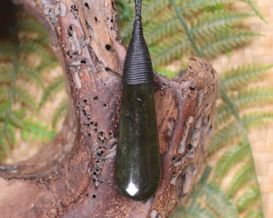 Rimu Pounamu Roimata Pendant - NZ Greenstone