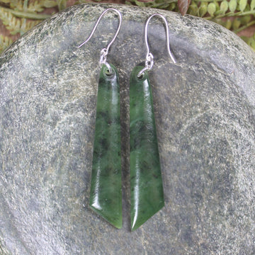 Hapopo Pounamu Earrings