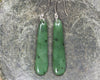 NZ Greenstone Small Roimata Earrings (BN112) Hapopo Pounamu