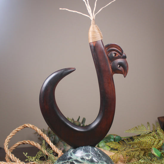 NZ Wood Matau Sculpture