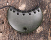 Breastplate carved from Rimu Pounamu - NZ Greenstone
