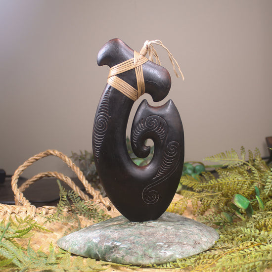 NZ Wood Matau Sculpture