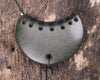 Breastplate carved from Rimu Pounamu - NZ Greenstone