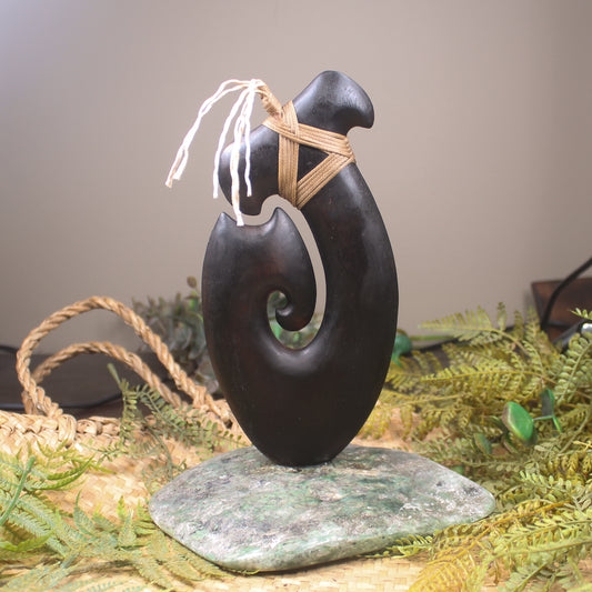 NZ Wood Matau Sculpture