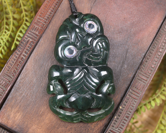 Tangiwai Pounamu Hei Tiki - NZ Greenstone
