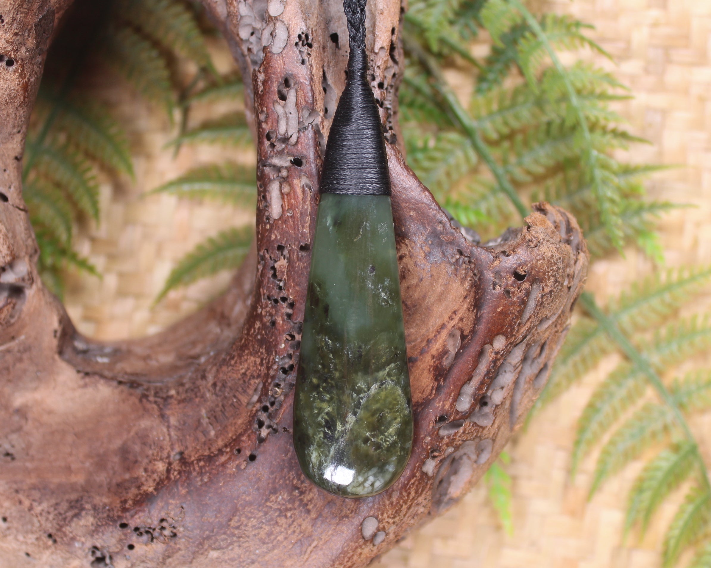 Rimu Pounamu Roimata Pendant - NZ Greenstone