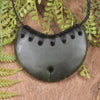 Breastplate or Shield carved from Rimu Pounamu - NZ Greenstone
