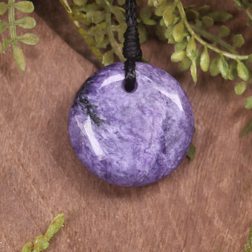 Porowhita carved from Russian Charoite
