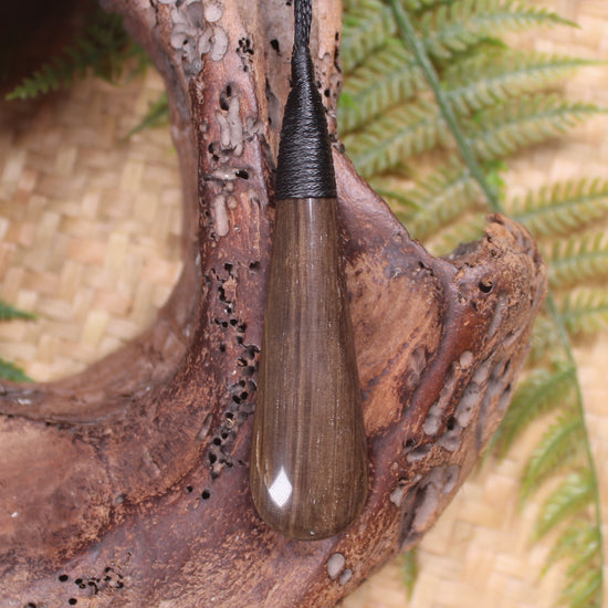 Roimata carved from NZ Fossilised Wood