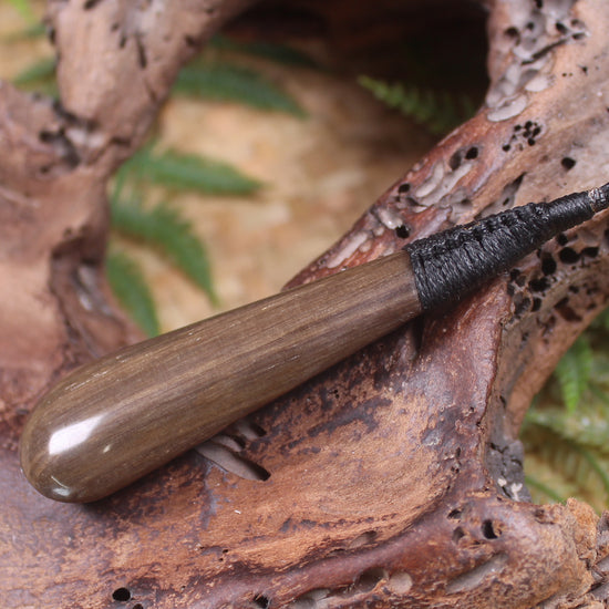 Roimata carved from NZ Fossilised Wood