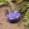 Porowhita carved from Russian Charoite
