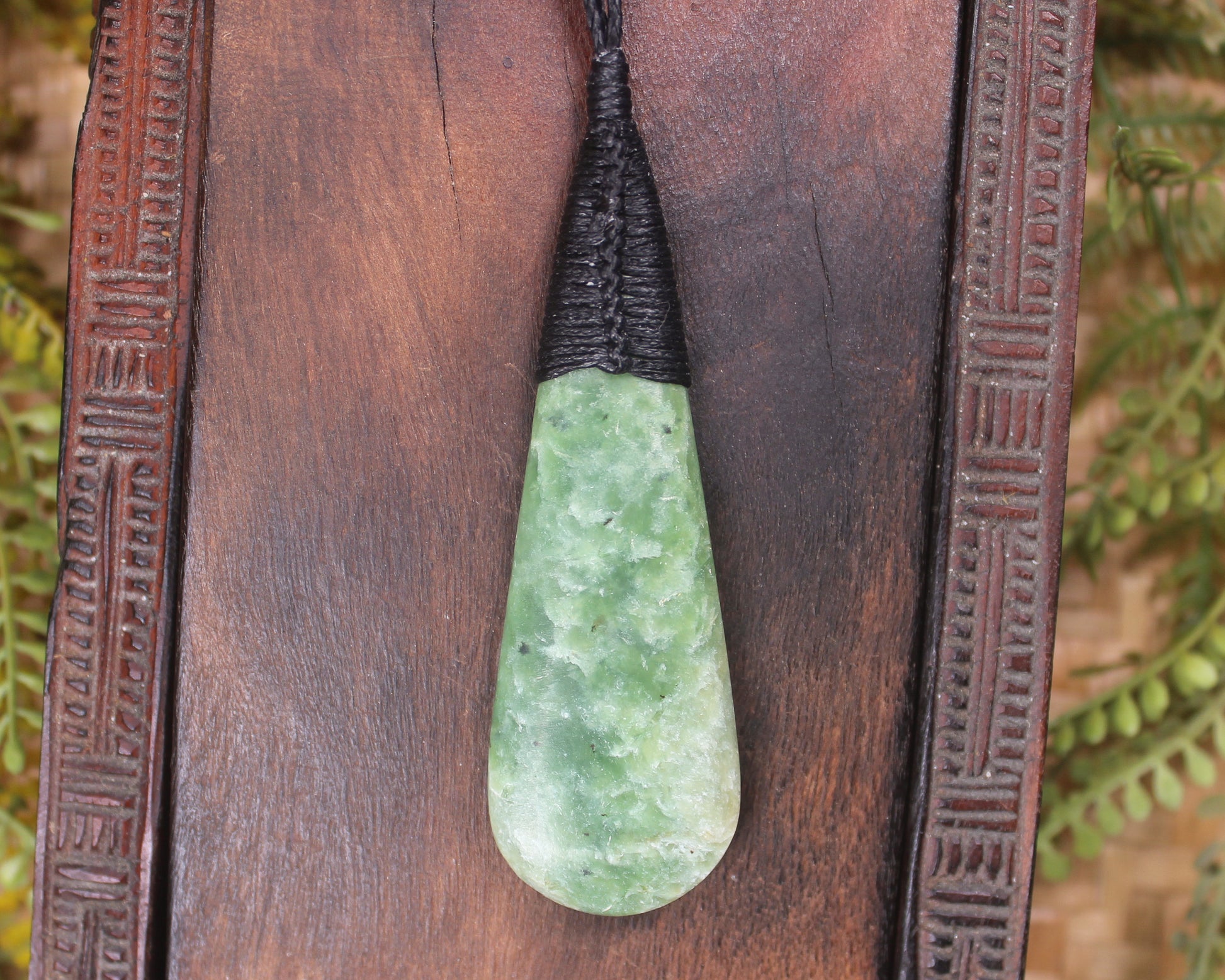 Roimata Teardrop carved from Hapopo Pounamu - NZ Greenstone