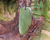 NZ Greenstone Small Niho Taniwha Tooth (AW113) Tangiwai Pounamu ...