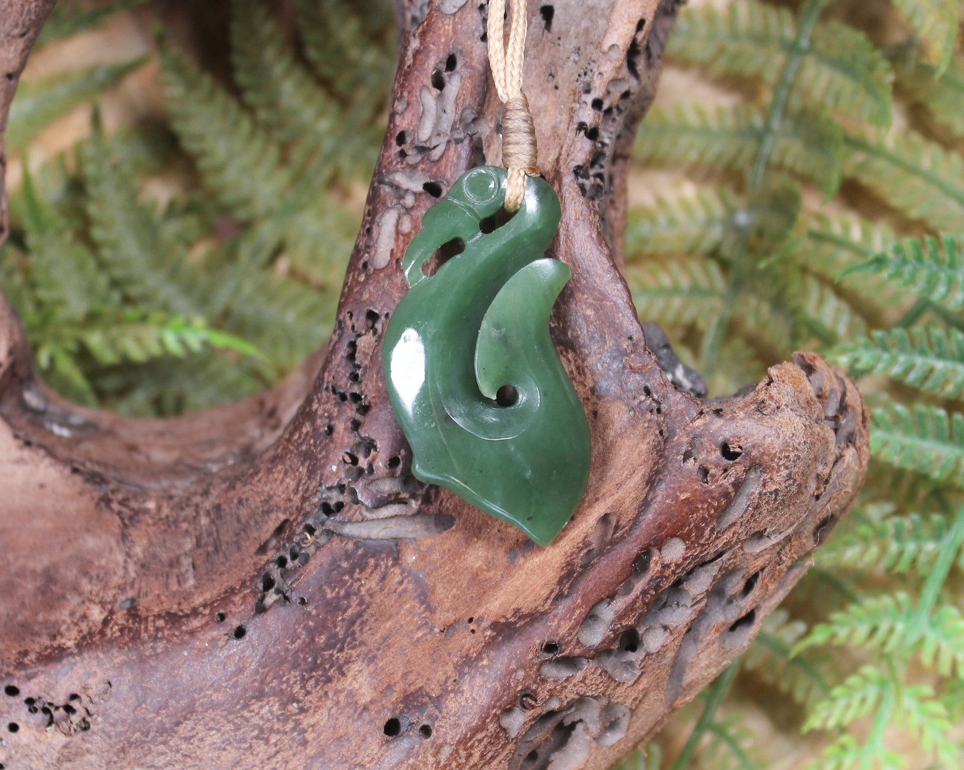 Manaia carved from Hapopo Pounamu - NZ Greenstone