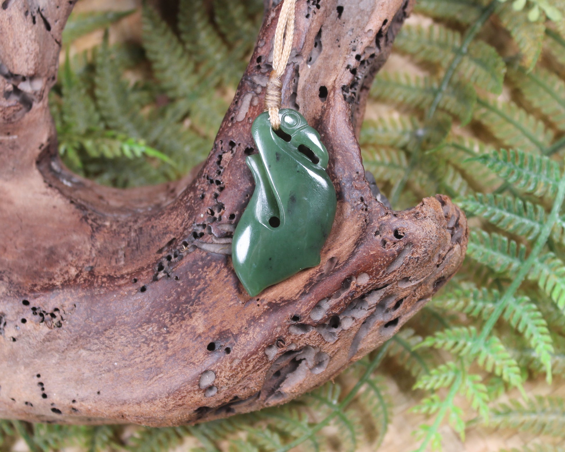 Manaia carved from Hapopo Pounamu - NZ Greenstone