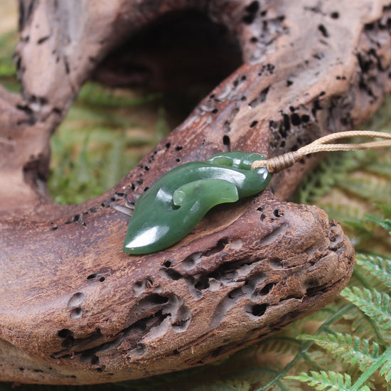 Manaia carved from Hapopo Pounamu - NZ Greenstone