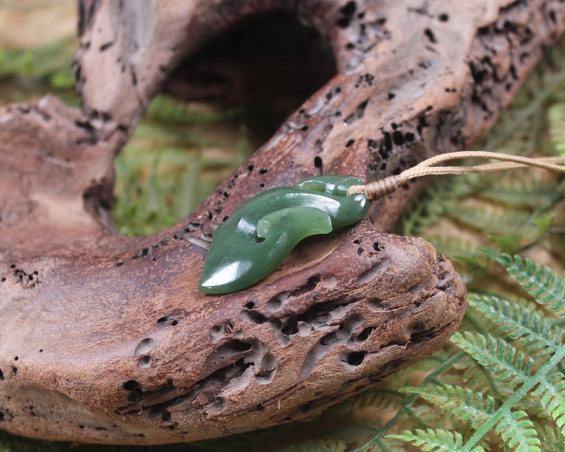 Manaia carved from Hapopo Pounamu - NZ Greenstone