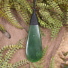 Roimata or Teardop carved from Hapopo Pounamu - NZ Greenstone