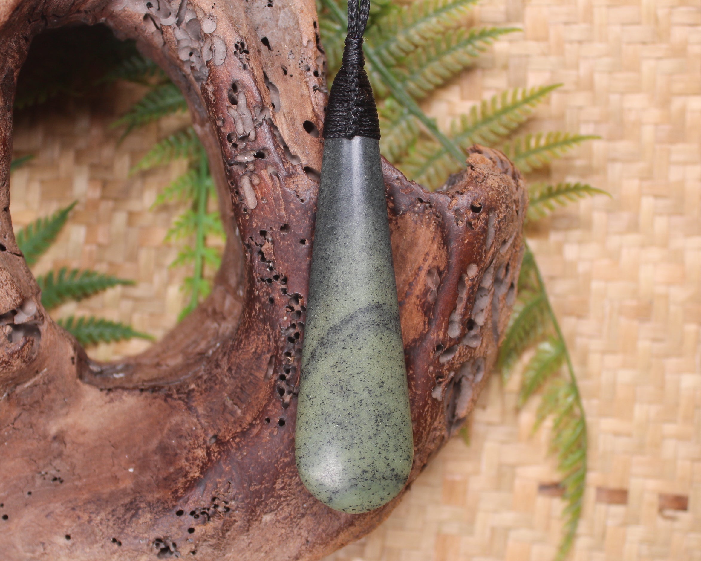 Roimata or Teardrop carved from NZ Serpentine