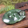 Koropepe carved from Hapopo Pounamu - NZ Greenstone