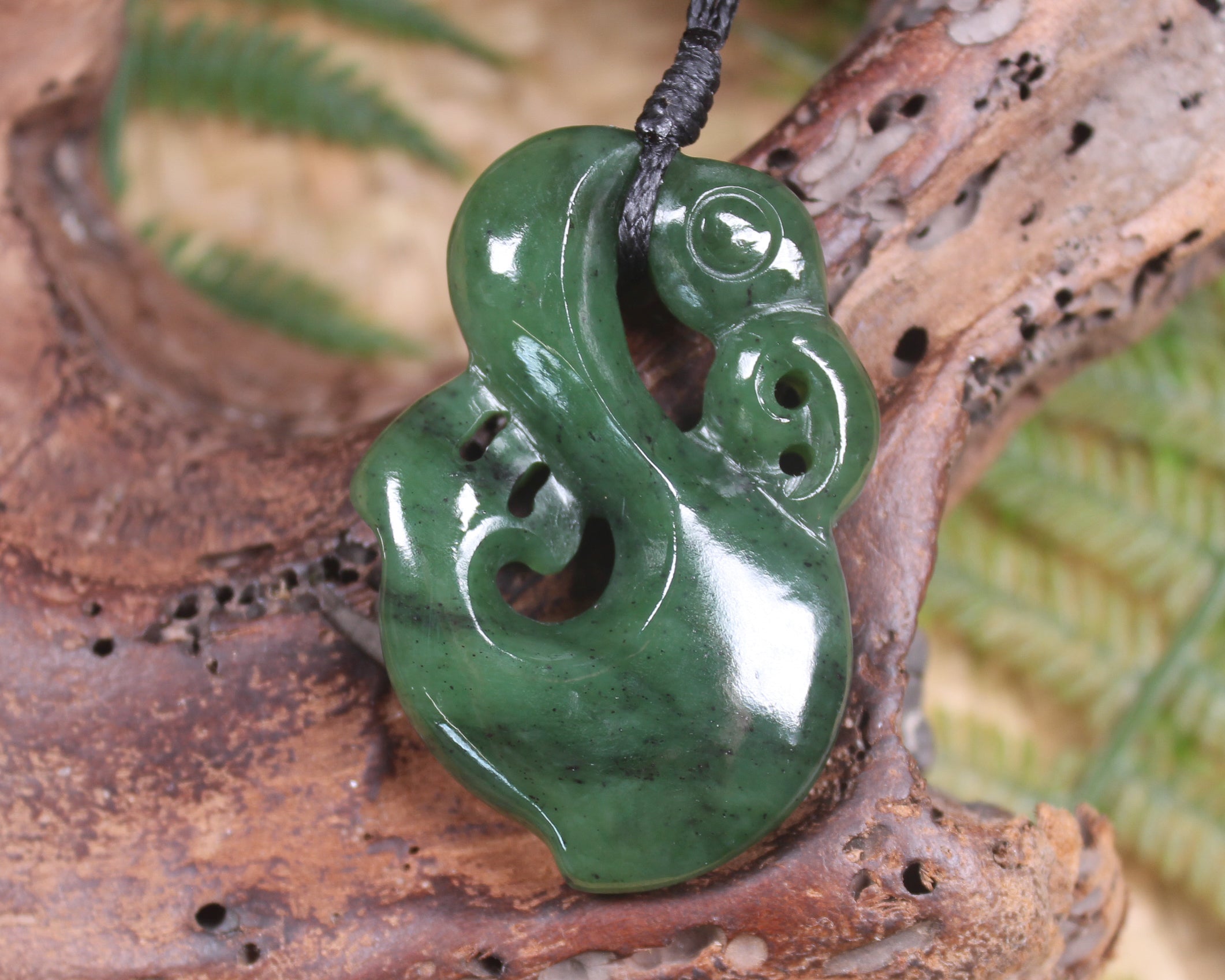 Manaia carved from Hapopo Pounamu - NZ Greenstone