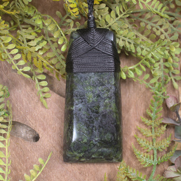 Douglas Creek Pounamu carved into a Toki Pendant - NZ Greenstone