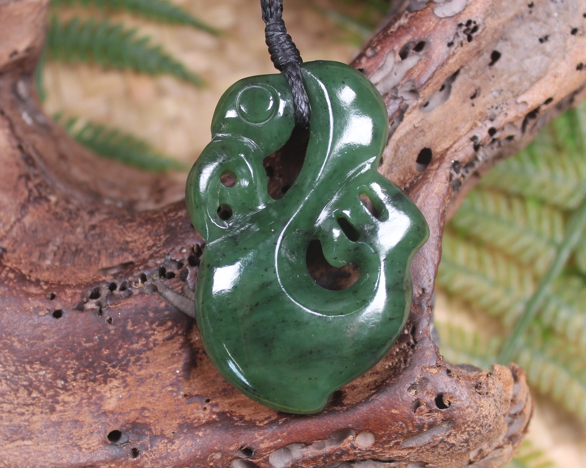 Manaia carved from Hapopo Pounamu - NZ Greenstone