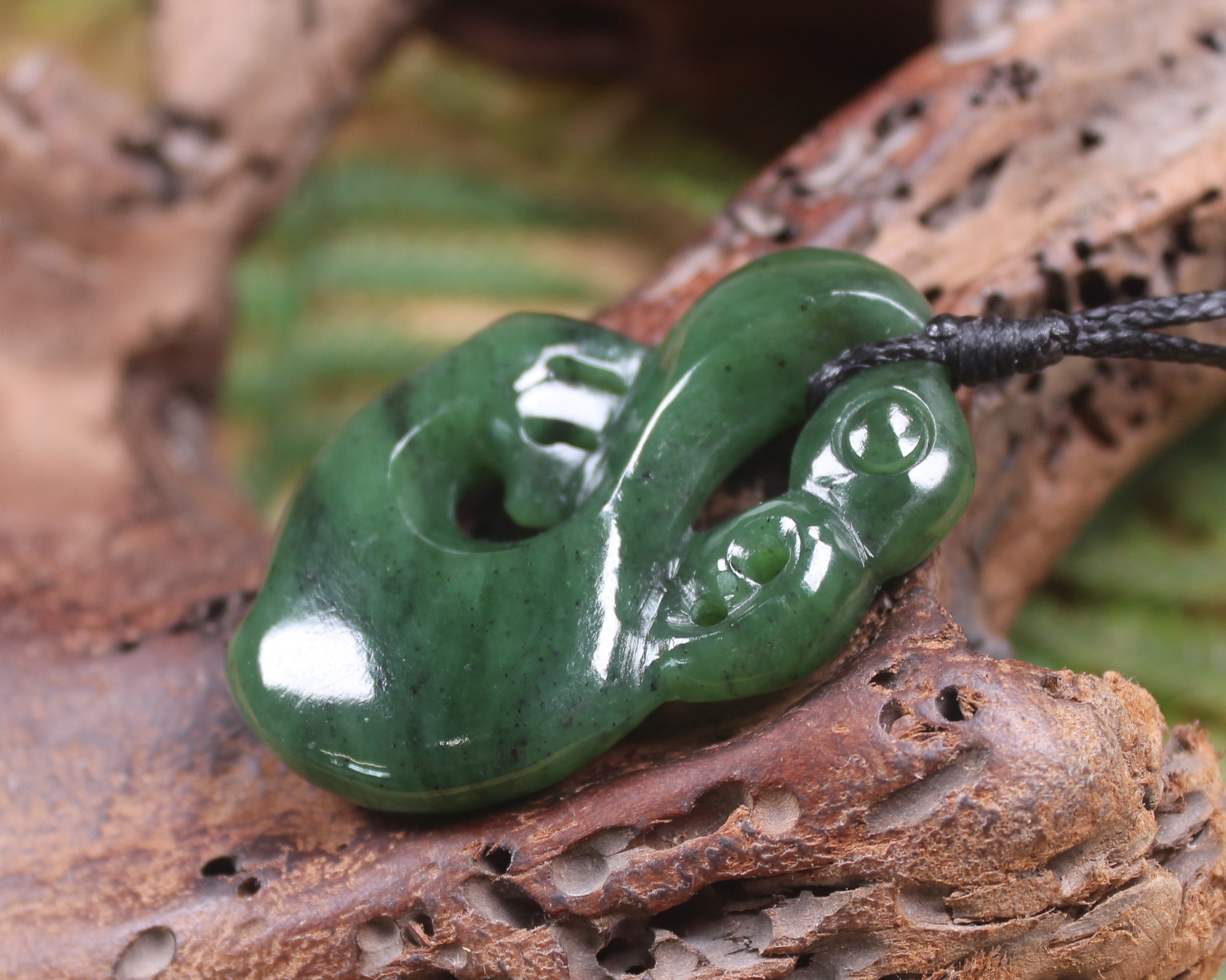 Manaia carved from Hapopo Pounamu - NZ Greenstone