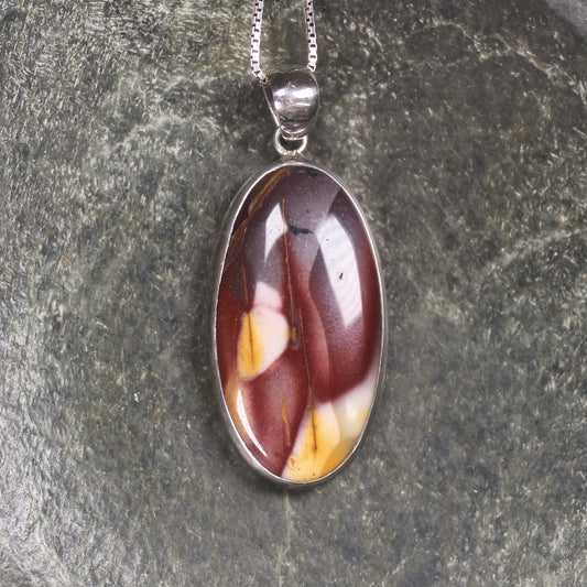 Mookaite Jasper Sterling Silver Pendant (AZ120)