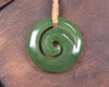 Koru carved from Hapopo Pounamu - NZ Greenstone