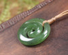 Koru carved from Hapopo Pounamu - NZ Greenstone