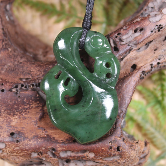 Manaia carved from Hapopo Pounamu - NZ Greenstone