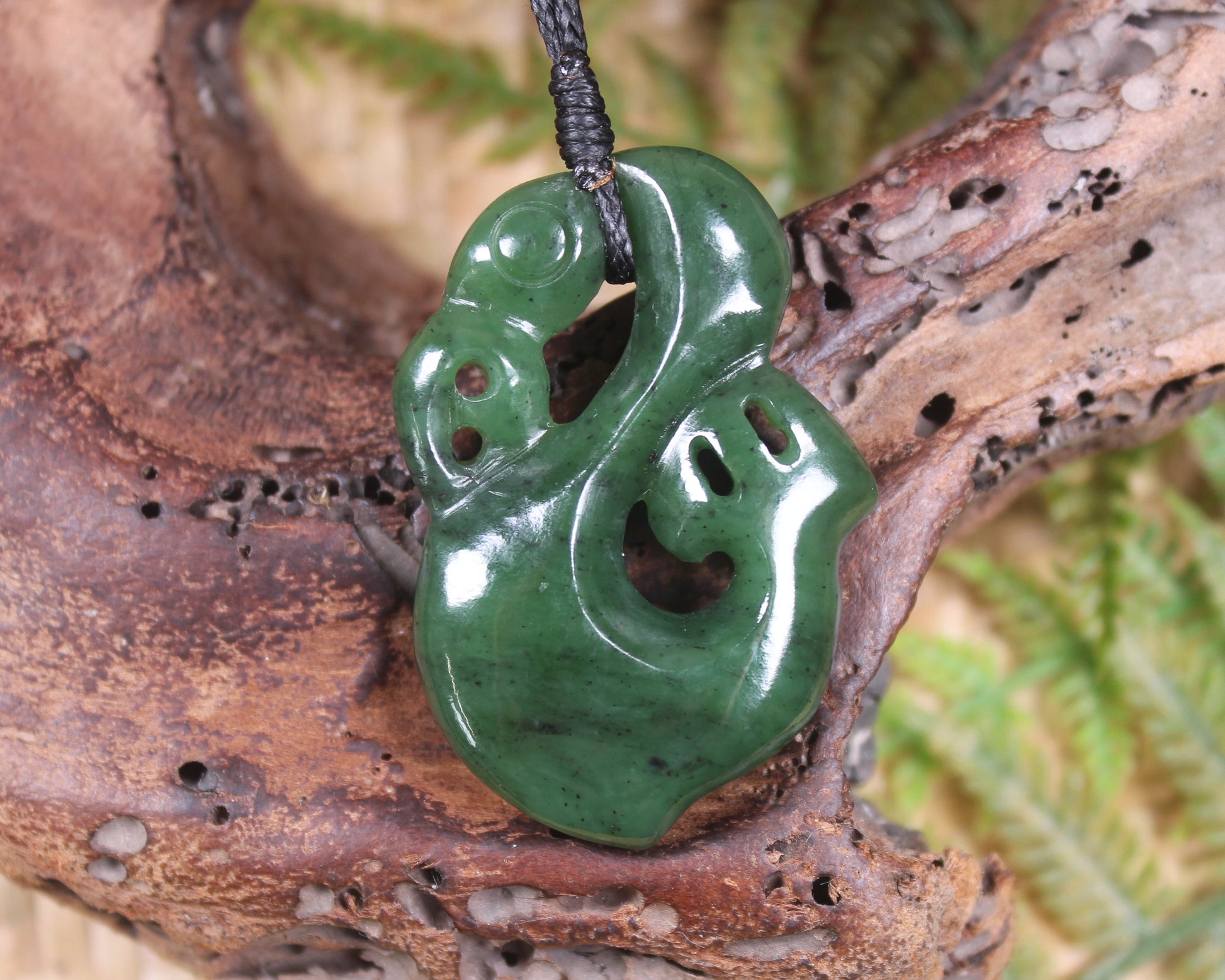 Manaia carved from Hapopo Pounamu - NZ Greenstone