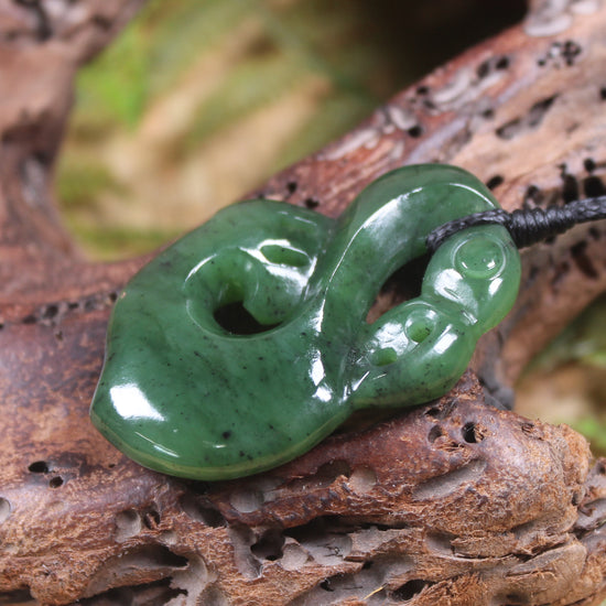 Manaia carved from Hapopo Pounamu - NZ Greenstone
