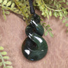 Twist carved from Rimu Pounamu - NZ Greenstone