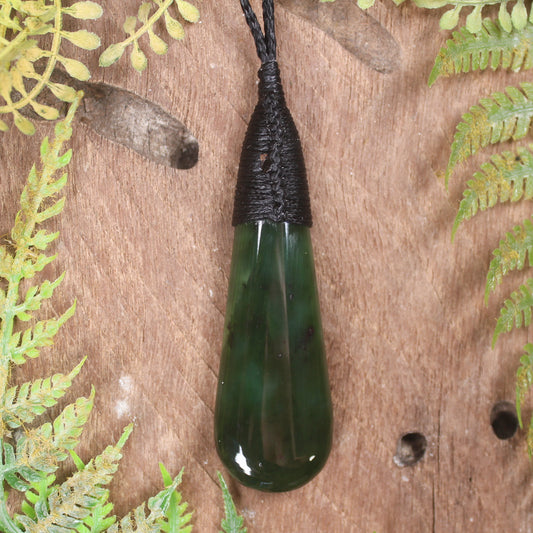 Rimu Pounamu Roimata Pendant - NZ Greenstone