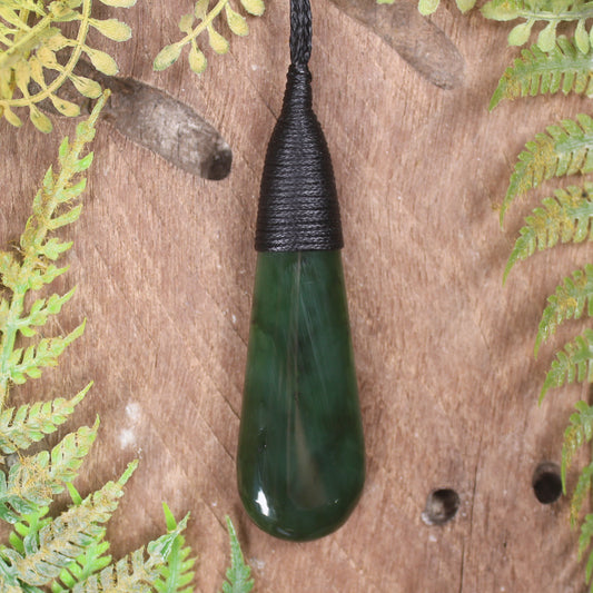 Rimu Pounamu Roimata Pendant - NZ Greenstone