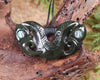 Pekapeka Pendant carved from Rimu Pounamu - NZ Greenstone