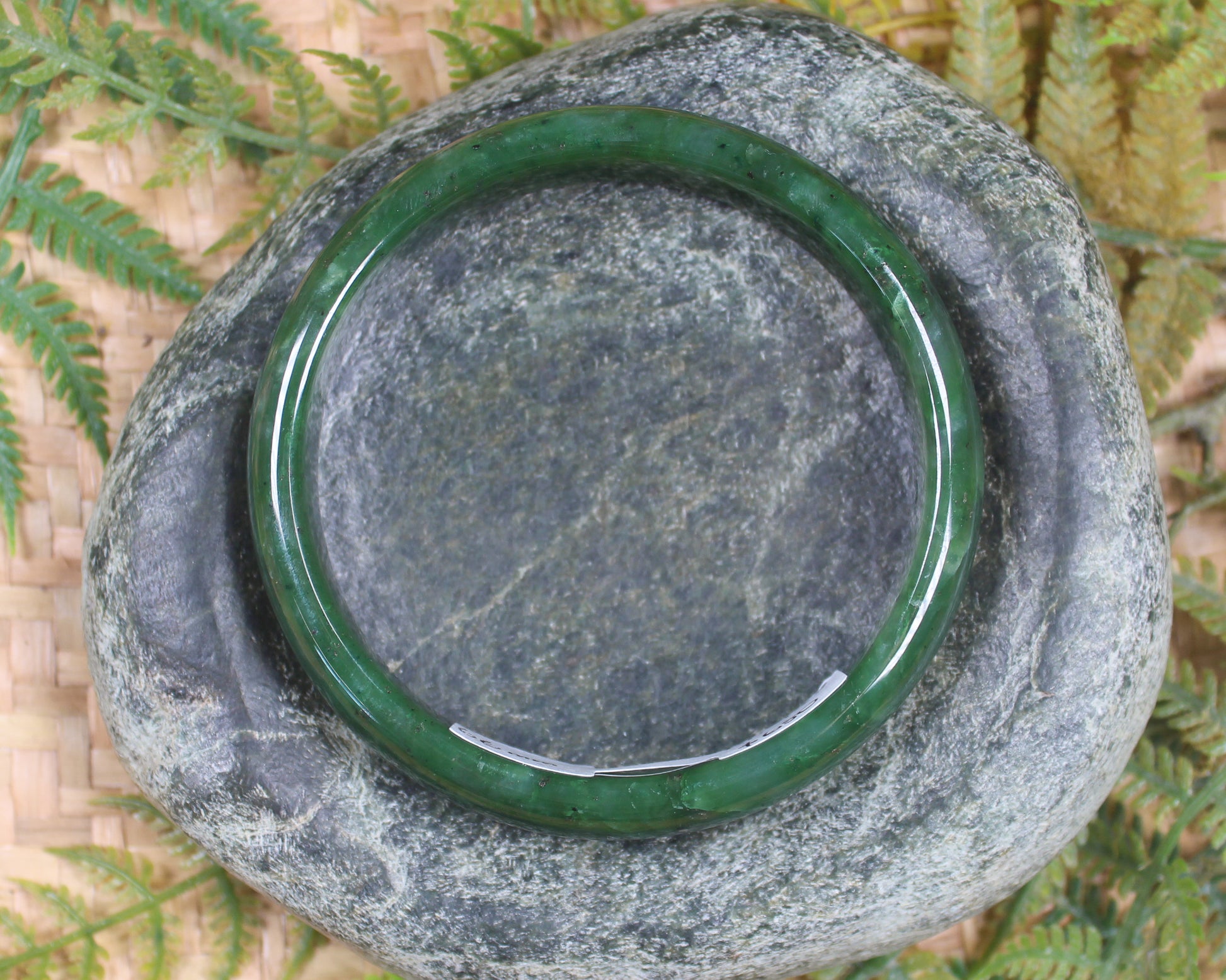 Bangle carved from Hapopo Pounamu - NZ Greenstone