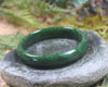 Bangle carved from Hapopo Pounamu - NZ Greenstone